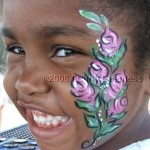 Example of face paint design by Shelley!