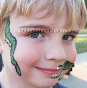 Alligator facepaint