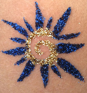 Glitter tattoo