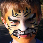 Tiger face painting mask