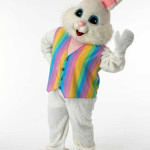 Thomas the bunny rainbow vest