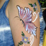 butterfly Facepaint on arm