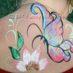 butterfly on back Facepaint