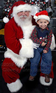 santa gary and little boy