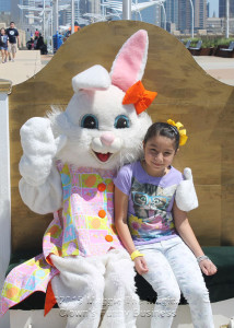 Bunny with a child