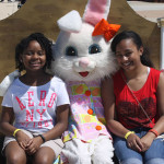 Easter Bunny with two women