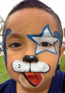 dog face facepaint