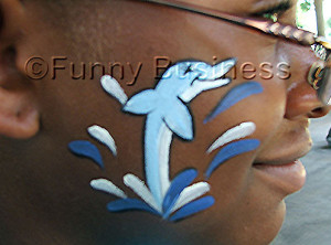 dolphin facepaint