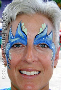 Embellished eyes Facepaint