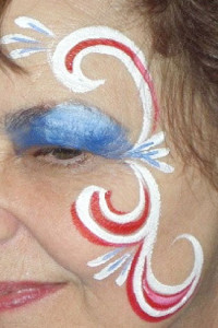 facepint patriotic eye