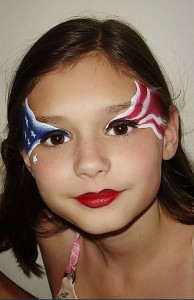 spangled eyes facepaint