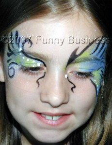 Butterfly eyes facepaint