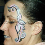 filigree flowers Facepaint