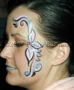 filigree flowers Facepaint