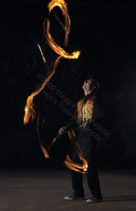 juggling flames