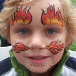 flames facepaint