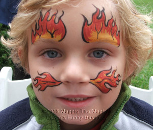 flames facepaint