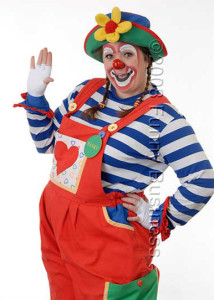 Hanky the clown posing