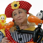 Maggie and her balloon friends