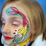 Photo of girl with painted face