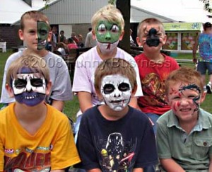Monster Face Paint Gallery