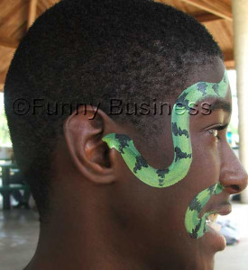 snake ear facepaint