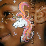 Unicorn on face - Facepaint