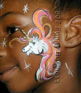 Unicorn on face - Facepaint