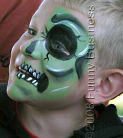 Face Paint - Half Zombie