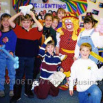 Maggie the clown and kids