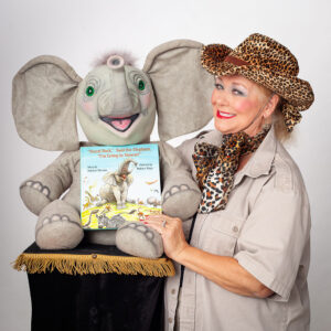 Masai Maggie with Sneezy the Elephant